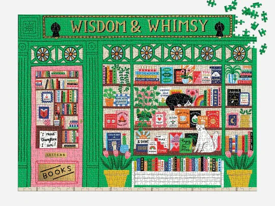 Puzzle Wisdom & Whimsy Bookshop - 1000 pièces - Galison