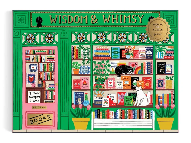 Puzzle Wisdom & Whimsy Bookshop - 1000 pièces - Galison