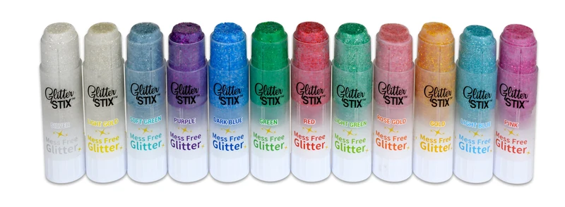 The Pencil Grip Glitter Stix Mess Free 12-Color Set