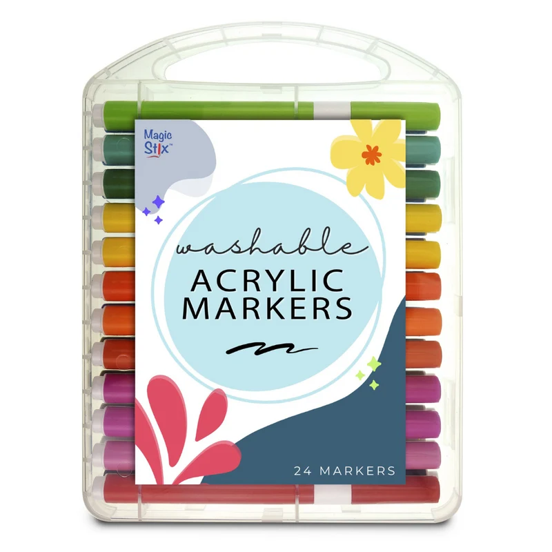 The Pencil Grip Magic Stix Washable Acrylic 24-Pack Markers
