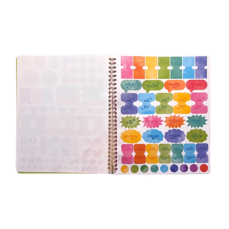 OOLY Artful Notes Wildscape Reverse Coloring Notebook 100 Pages