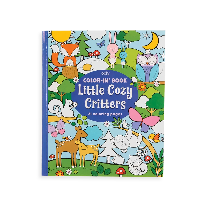 OOLY Little Cozy Critters Color-in' Book