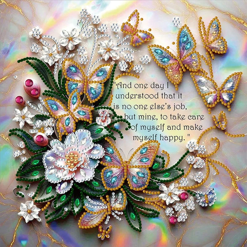 Tableau diamant 5D antistress jolie