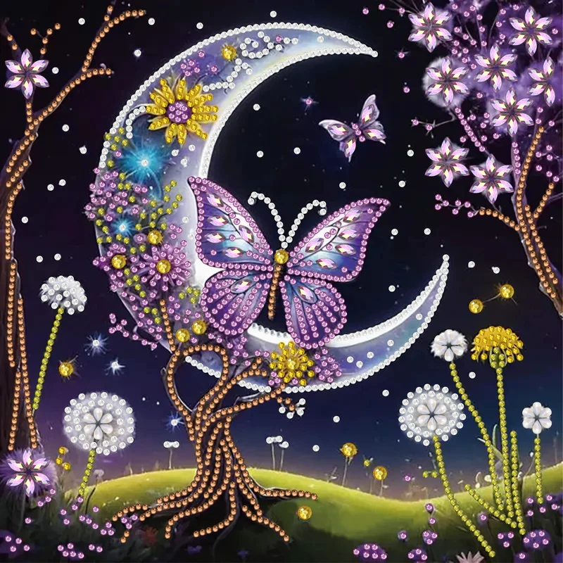 Peinture diamant 5D lunaire antistress