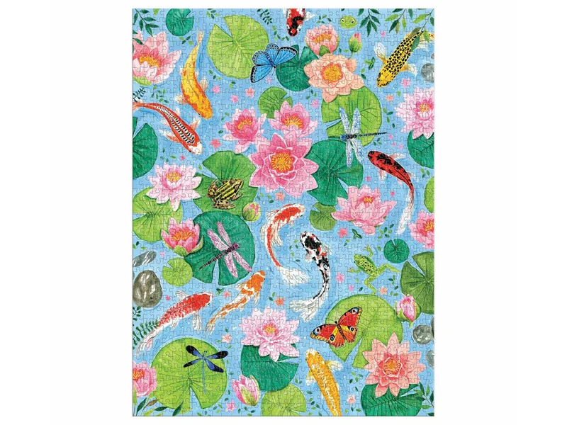 Puzzle By The koi Pond - 1000 pièces - Galison