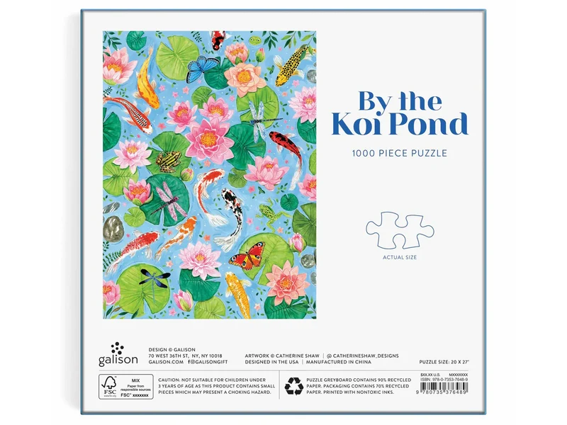 Puzzle By The koi Pond - 1000 pièces - Galison