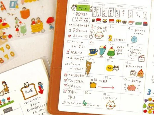 Planche de 18 stickers planner - Jolis cadres