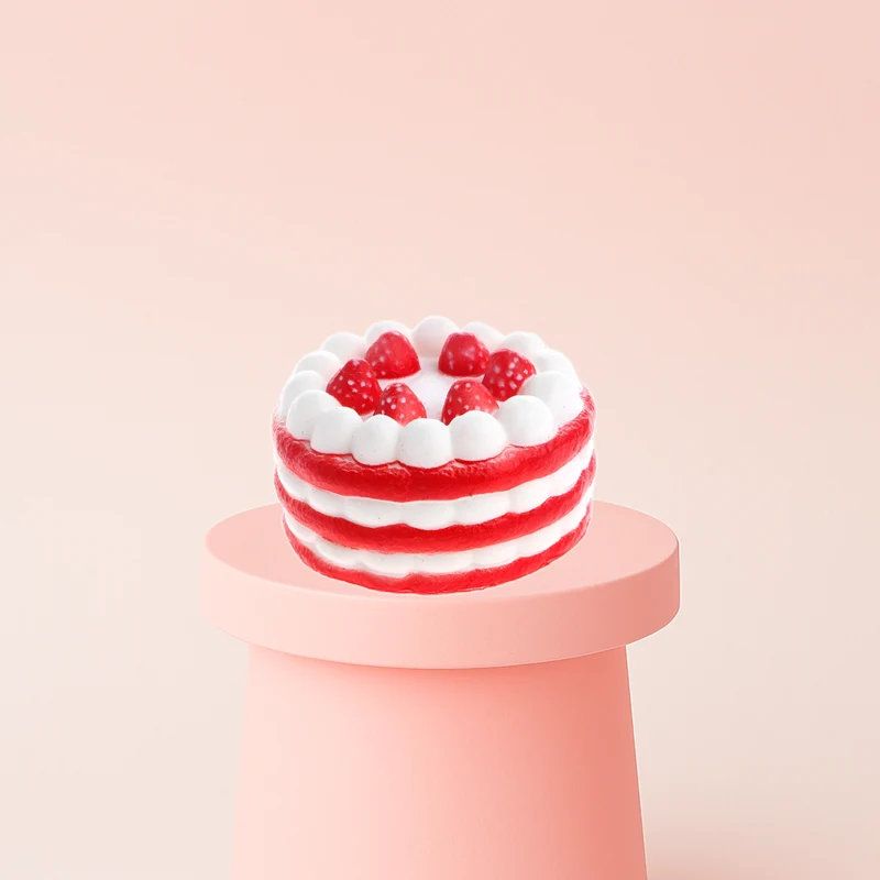 Jumbo Strawberry Cake Squishy Stress Toy