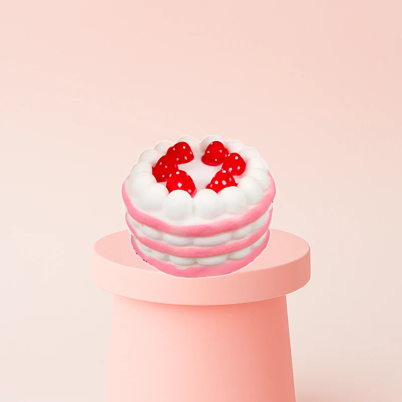 Jumbo Strawberry Cake Squishy Stress Toy