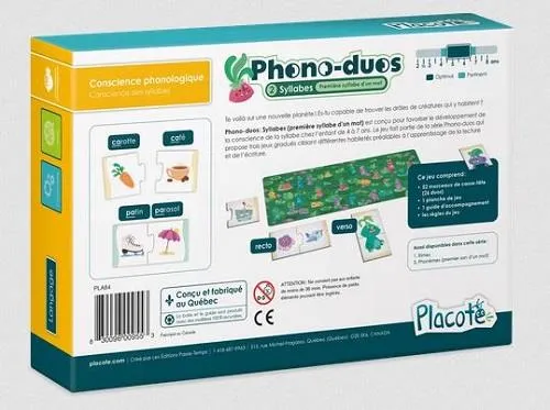 Placote Phono-Duos: Syllables