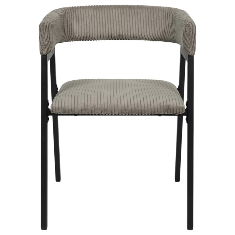 FAUTEUIL DESIGN COTELE SCOTT TAUPE - LOT DE 2