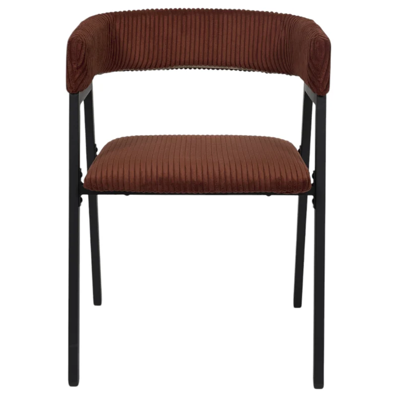 FAUTEUIL DESIGN COTELE SCOTT TERRACOTTA - LOT DE 2