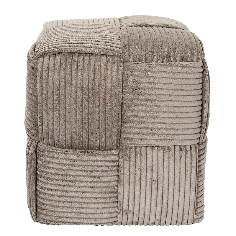 POUF COTELE TRESSE SCOTT TAUPE