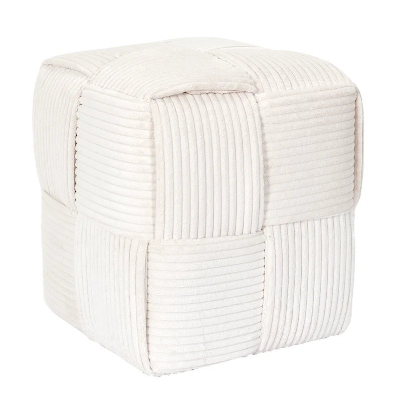 POUF COTELE TRESSE SCOTT BEIGE
