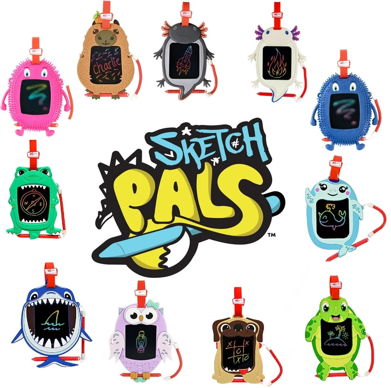 Boogie Board Kids Sketch Pals Highland Cow Doodle Board
