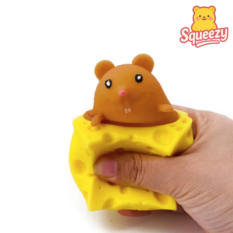 Cheese Mouse Squeeze Toy