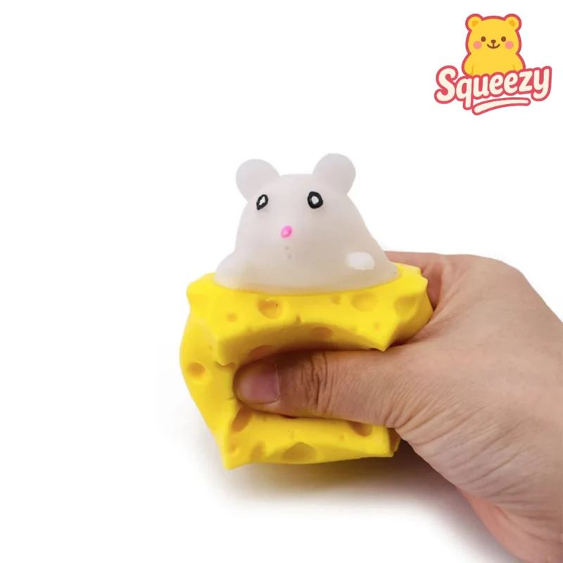 Cheese Mouse Squeeze Toy