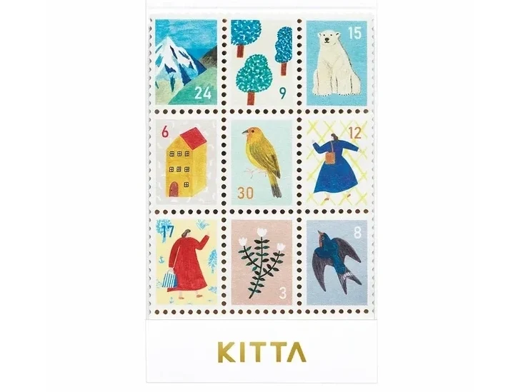 Timbres/ Stickers à détacher - 36 Motifs variés - KITTA
