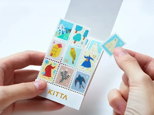 Timbres/ Stickers à détacher - 36 Motifs variés - KITTA