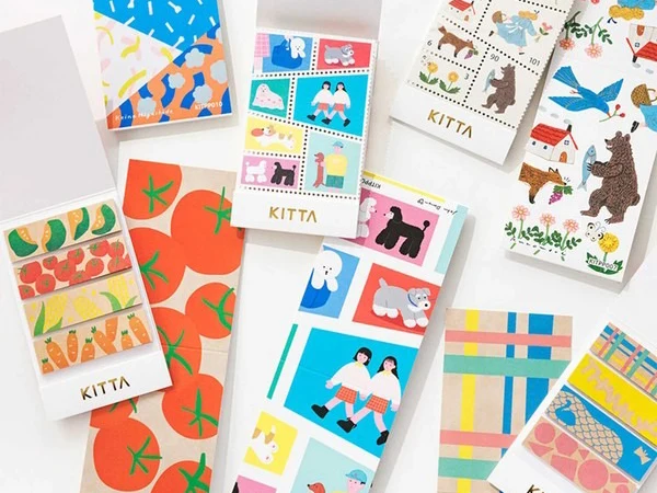Timbres/ Stickers à détacher - 36 Motifs variés - KITTA