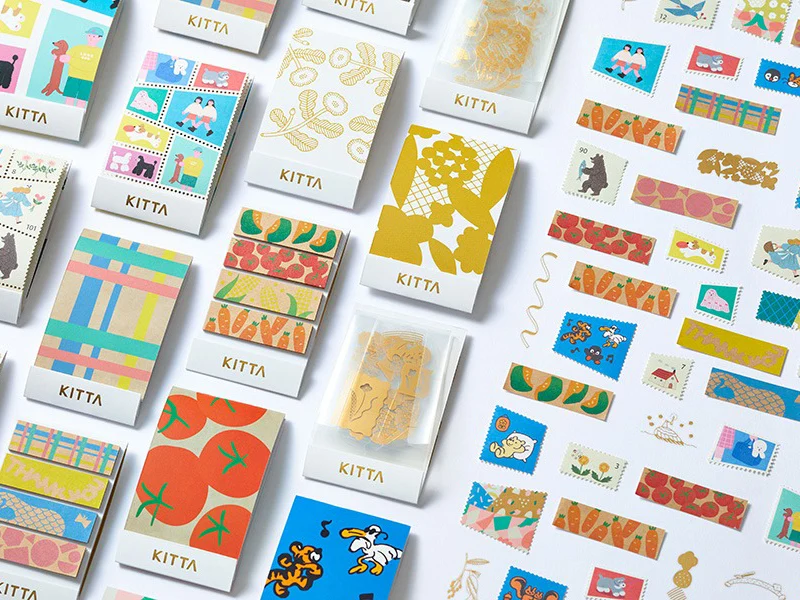 Timbres/ Stickers à détacher - 36 Motifs variés - KITTA