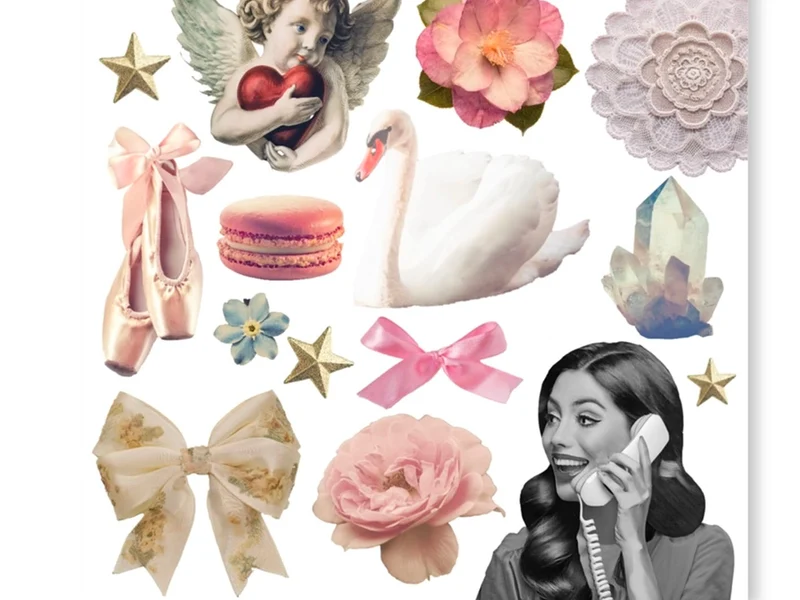 Planches d'autocollants - Romance douce - Only Happy Things