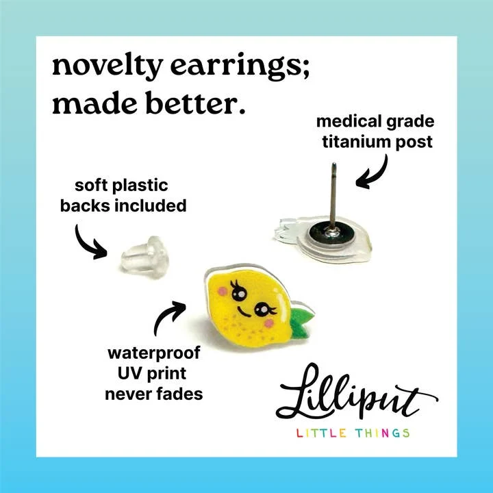 Lilliput Little Things Kawaii Milk and Cookie Earrings