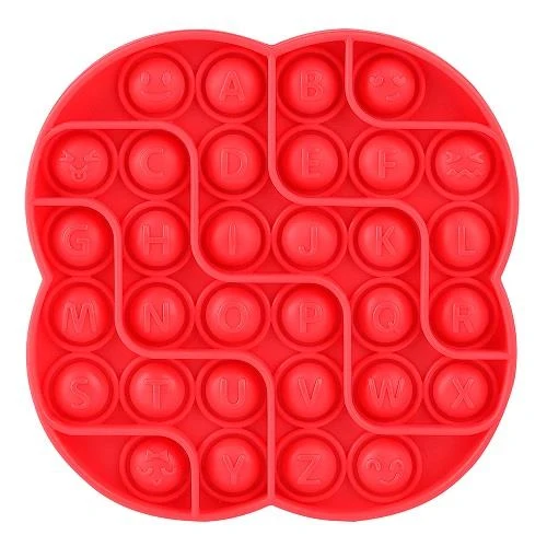 Busy Sensory Popper Alphabet Red - Popper Sensoriel Actif Alphabet Rouge