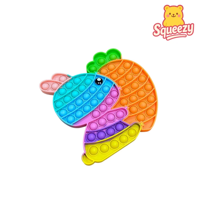 Bunny Rabbit Carrot pop it Stress Relief Toy