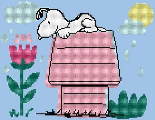 Diamond Dotz Snoopy Dog House - niche pour chien