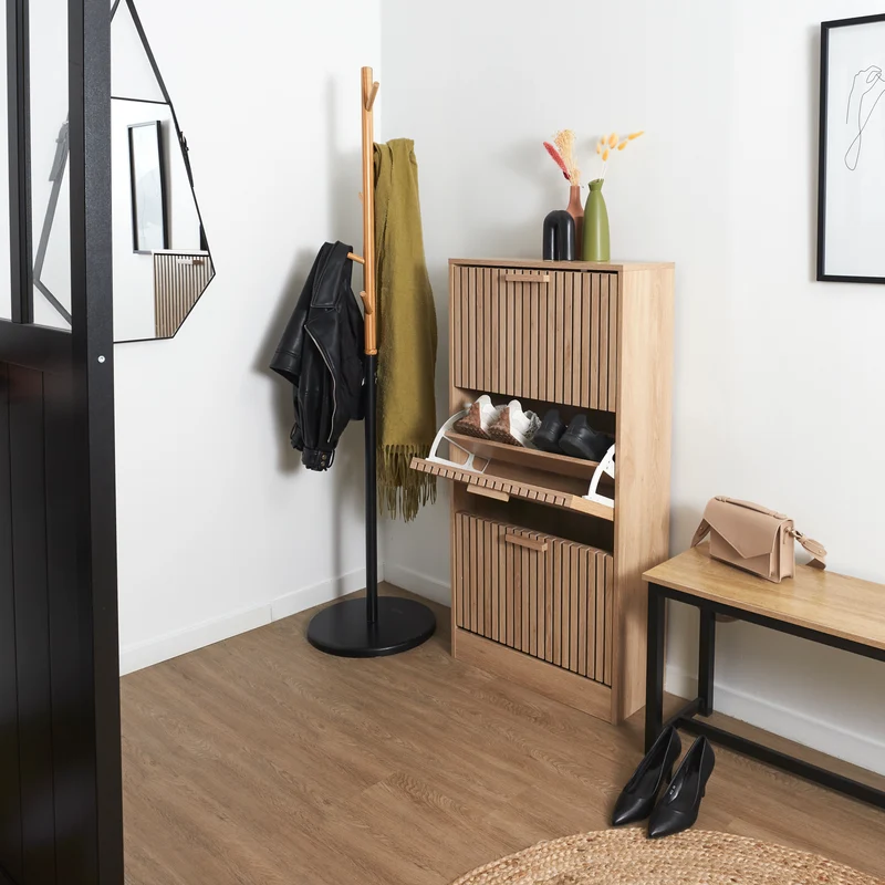 MEUBLE A CHAUSSURES 3 PORTES KLAUS