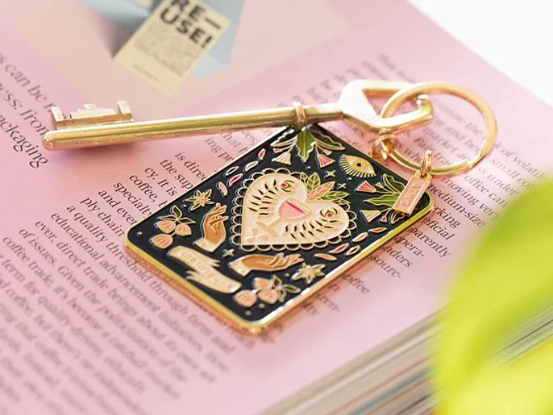 Porte-clés en émail Tarot Tipsy Card - ATWS