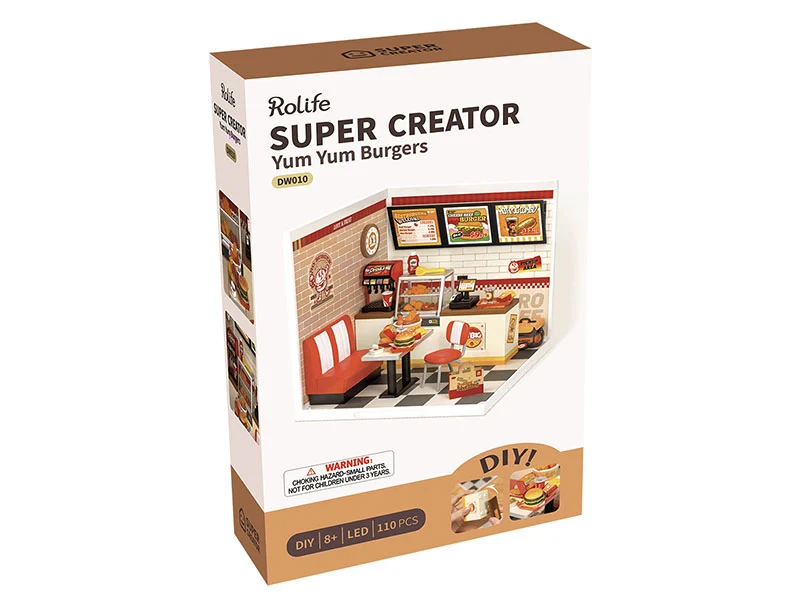 Pièce miniature Yum Yum Burgers DIY - Rolife