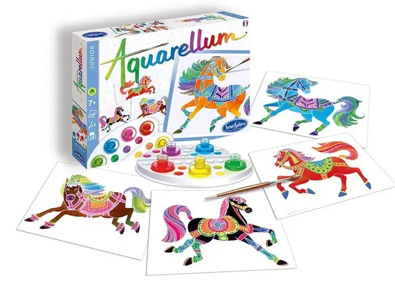 Coffret Aquarellum junior - Chevaux