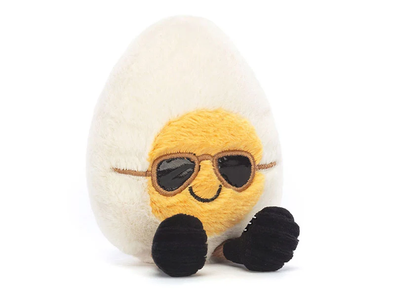 Peluche Amuseables Oeuf dur Chic - 10 cm - Jellycat