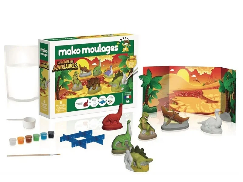 Le Monde des dinosaures 3 Figurines - Mako moulages