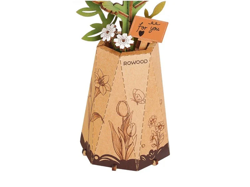 Maquette fleur miniature - Fleur de Lys rose (Pink Lily) - Rowood