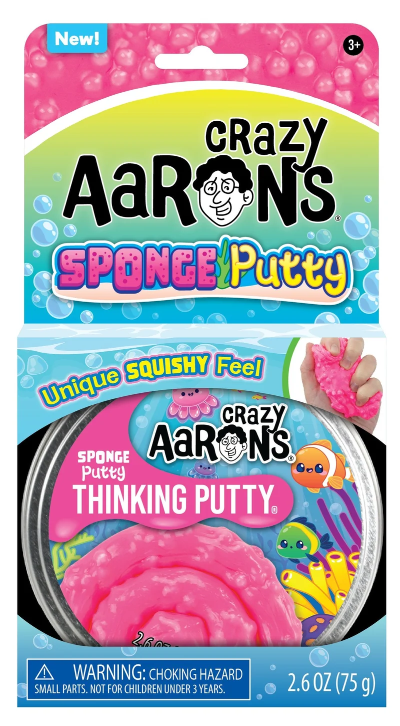 Crazy Aaron's Trendsetters Sponge Thinking Putty 4 inch Tin