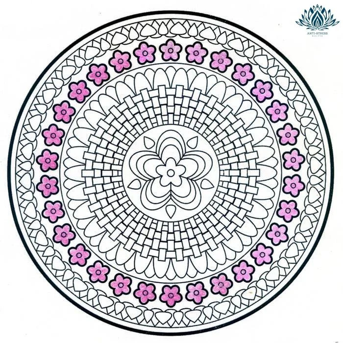 Antistress coloriage mandala