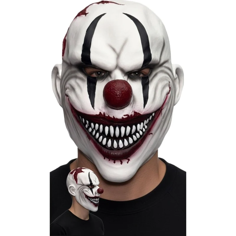Carnival Fiend Clown Mask for Adults