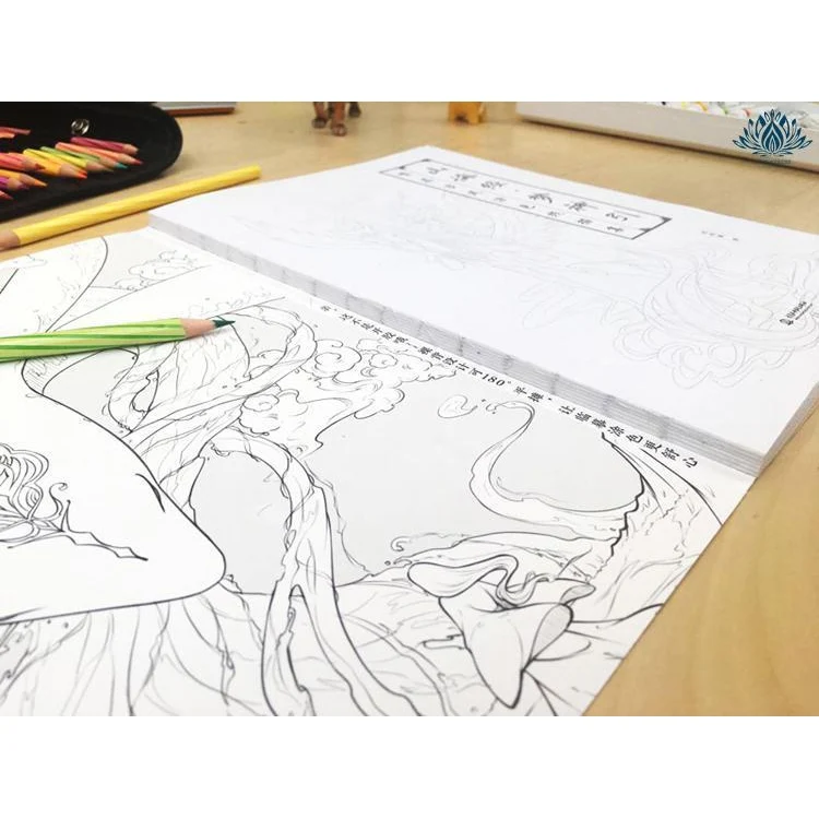 Coloriage anti stress manga