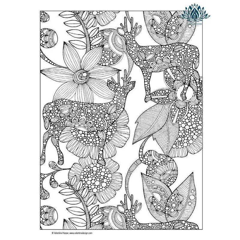Livres de coloriages anti stress animaux et mandalas