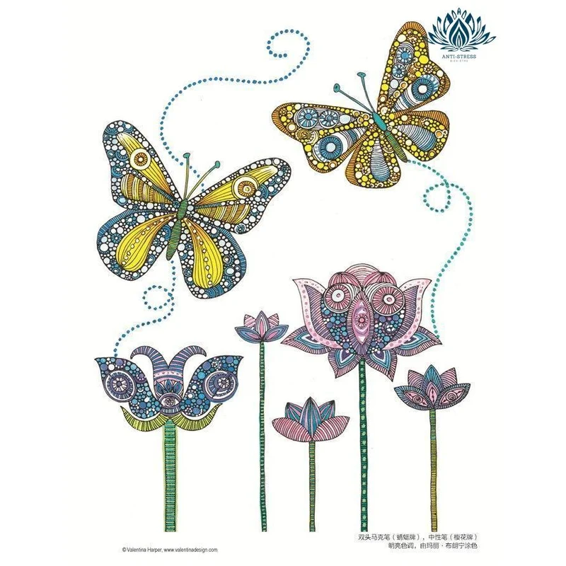 Livres de coloriages anti stress animaux et mandalas