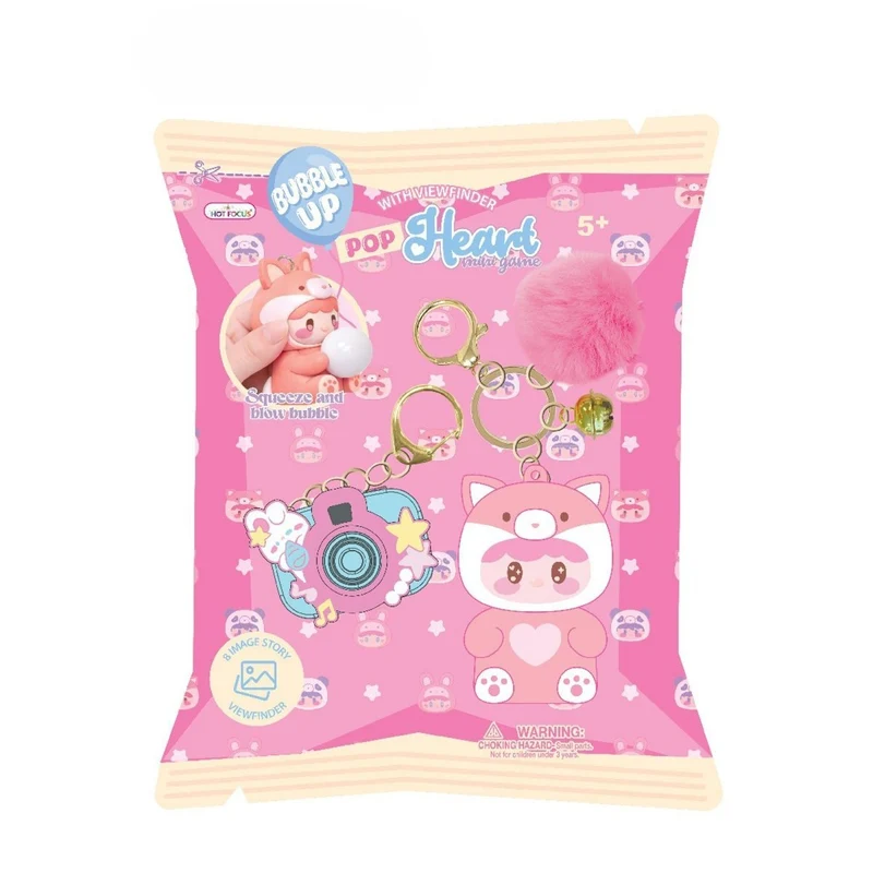 Pop Heart Fox Mini Game Keychain, 1 Count