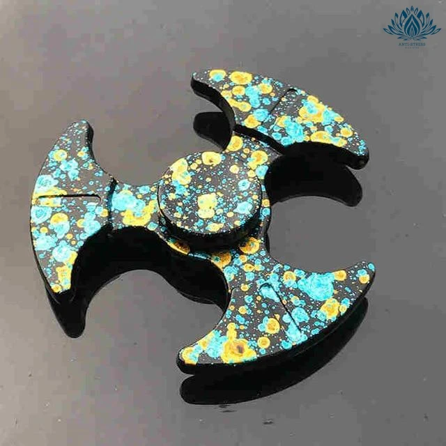 Hand spinner bleu et vert