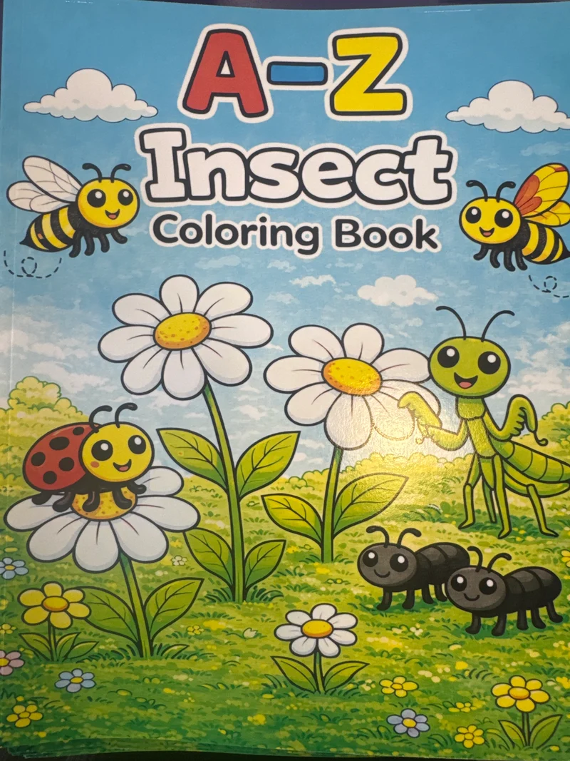 A-Z Insect Coloring Book