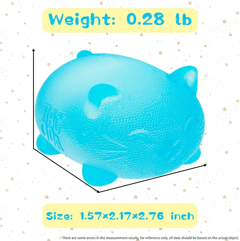Cat Stress Relief Toy Sensory Fidget Squeeze Ball