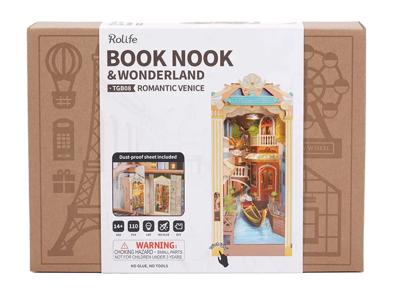 Book Nook - Pièce miniature Romantic Venice maquette - Rolife