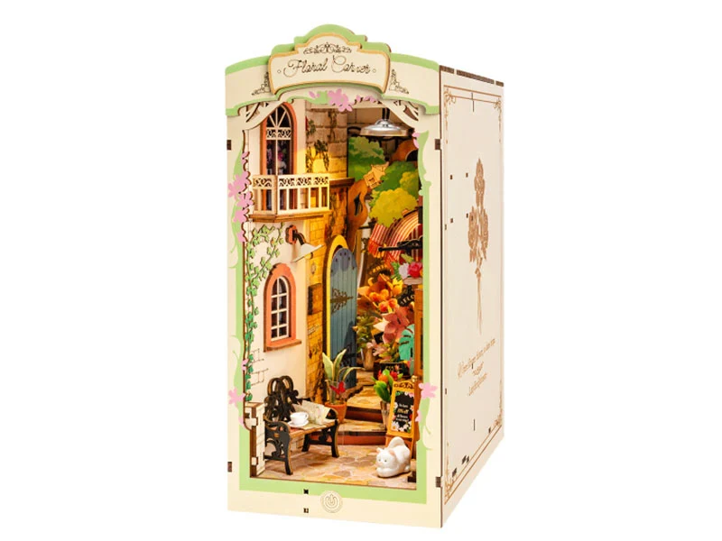 Book Nook - Pièce miniature DIY Floral corner - Maquette - Rolife