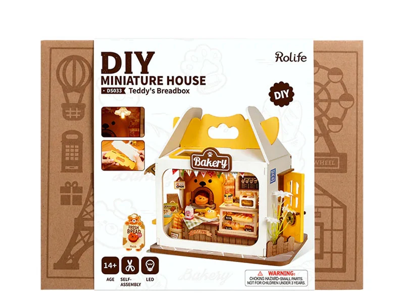 Boutique miniature Teddy's Breadbox DIY - Rolife